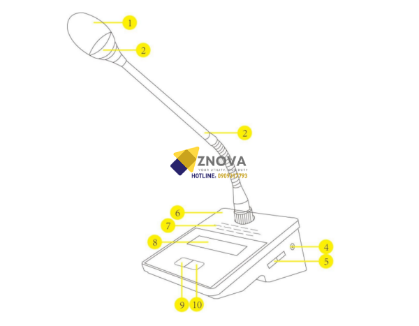 Micro cổ ngỗng kỹ thuật số có dây HUAIN HY-6305C/ HY-6305D Micro co ngong ky thuat so co day HUAIN HY 6305C HY 6305D 600x467 1