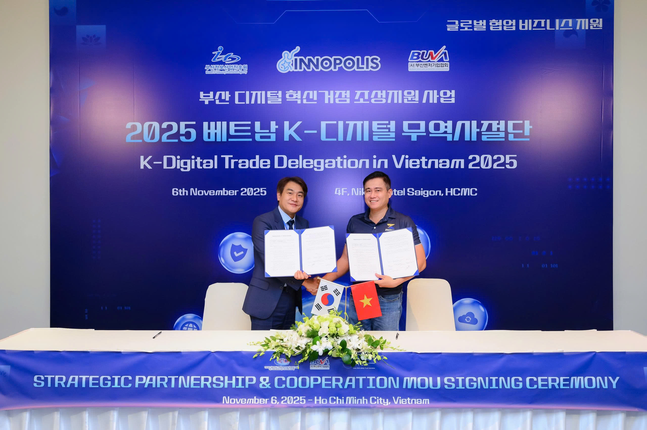 ZNOVA ký kết hợp tác chiến lược tại K-Digital Trade Delegation in Vietnam 2025 ZNOVA ký kết hợp tác tại K-Digital Trade Delegation in Vietnam 2025