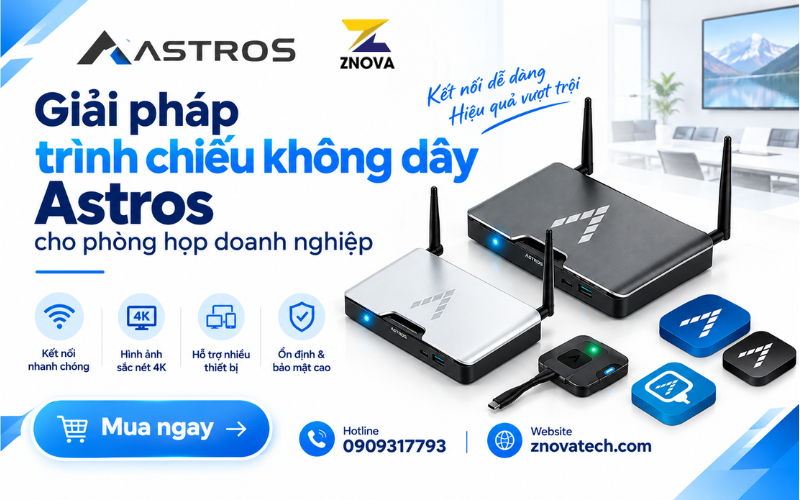 Giải pháp trình chiếu không dây Astros cho phòng họp doanh nghiệp Giải pháp trình chiếu không dây Astros cho phòng họp doanh nghiệp